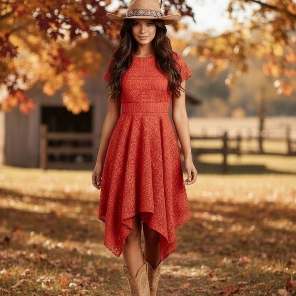 Anthropologie Handkerchief Hem Dress